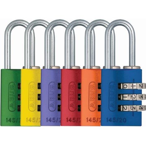 LUCCHETTO ABUS RAINBOW COMBINAZIONE DA VIAGGIO 145/20