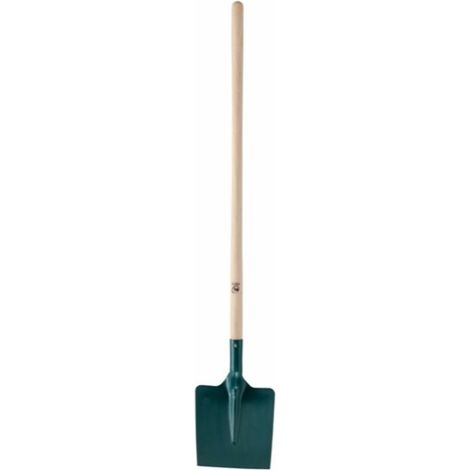 Quadratische Schaufel aus Blech 25 cm Stiel aus PEFC-zertifiziertem TP-Holz 100% 110 cm LEBORGNE- 006252