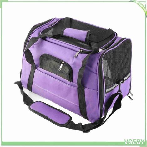 Transporteur pour animaux - FAFEICY - VGEBY - Pour petits animaux ≤10 kg - Coussin en peluche - 3 entrées respirantes (1/5)