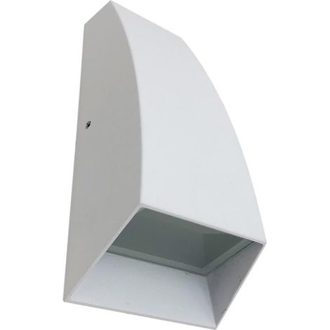 Applique Murale LED 7W IP44 Double Faisceaux BLANC - Blanc Chaud - SILUMEN (1/5)