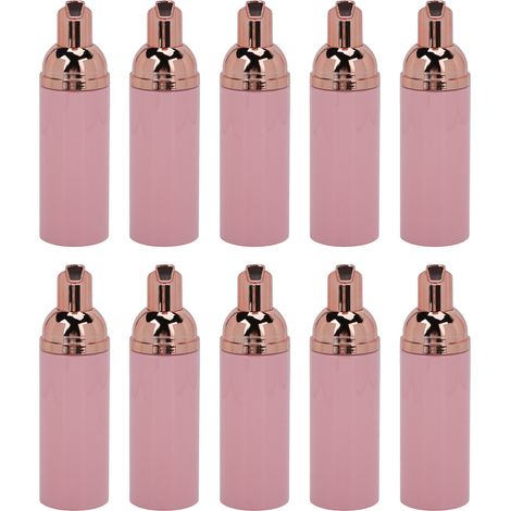Lot de 10 Flacons Pompe Mousse 50ml Transparent PET Résistant, Distributeur Mousseur à Pression Large Ouverture pour Shampoing Moussant (1/5)