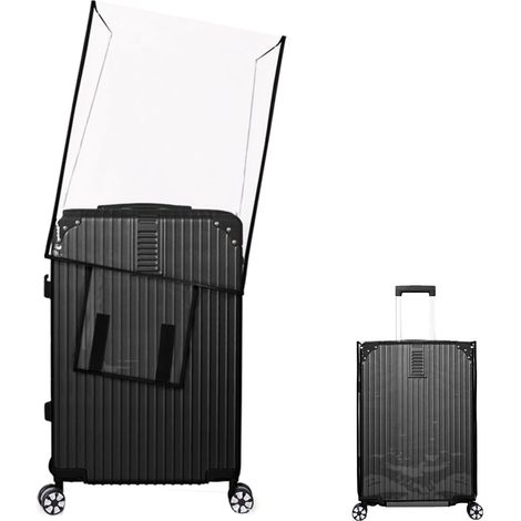 Protège Valise Trolley,Housse de Bagage Étanche,Housse de Valise en PVC Transparent,Housse de Bagage Anti Poussière,Couvre Bagages Anti Rayures,Housse de Bagage Réutilisable 20 Pouces (1/5)