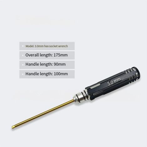 Tournevis Hexagonaux - 1,5 mm 2,0 mm 2,5 mm 3,0 mm - Pour Réparation Modèles Réduits Drones Hélicoptères Avions RC - 7 Pièces (1/5)