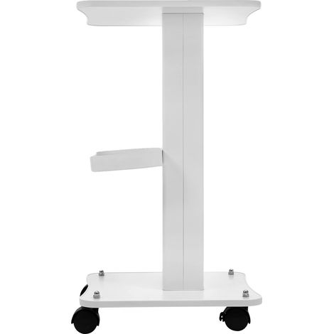 Chariot d'esthéticienne, plateau multifonctionnel, construction durable, BLANC (1/5)