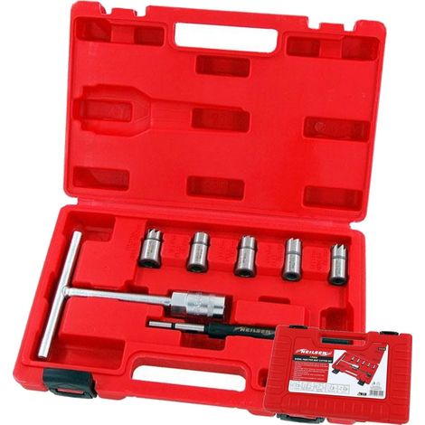Neilsen 7pcs Diesel Injector Seat Cutter Cleaner Tool Carbon Remover Set (1/2)