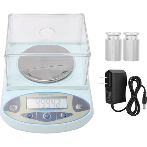Balance électronique de précision 3000g x 0.01g, balance numérique de laboratoire, balance de bijouterie, alimentation 100-240V (1/5)