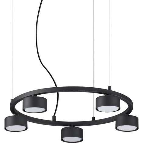 Ideal Lux MINOR - Indoor 5 Lights Runddecken-Pendelleuchte Schwarz