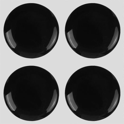 4 pièces de protection pour serrure de porte de voiture, accessoire de sécurité pour portières latérales-2.00X2.00X0.10CM-Black (1/3)
