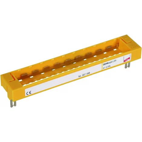 Dehn Erdungsrahmen zur Montage von 10 DEHNrapid LSA-Schutzstecker 907498 (1/2)