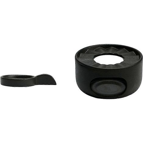 Keramik-Teekannenwärmer mit Löffel, Kaffee- und Teewärmer mit Kerzenhalter, Teekannenwärmer (schwarz) (1/5)