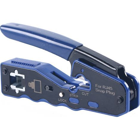 GJ670BL RJ45 Crimper Crimping Tool RJ45 Plier Crimper Crossover For RJ45 Cat6a Cat6 Cat5e Ethernet Network (1/5)