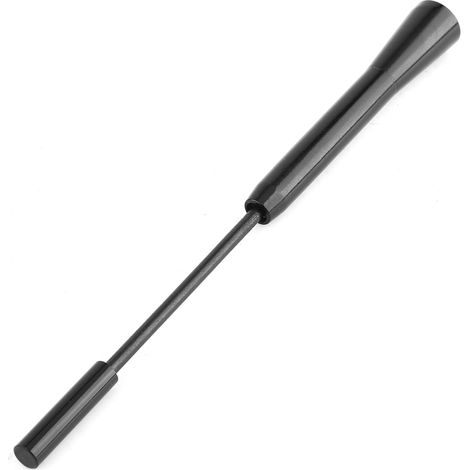 Dreiteilige, teleskopierbare AM/FM-Radioantenne aus Aluminiumlegierung, einziehbarer schwarzer Dachmast für Autos (1/5)