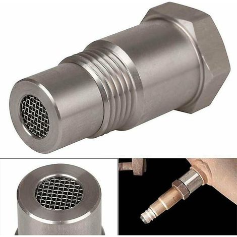 Adaptador para sensor de oxígeno O2 M18x1.5 para reparación de CEL de coche, eliminador de luz de verificación del motor (1/4)