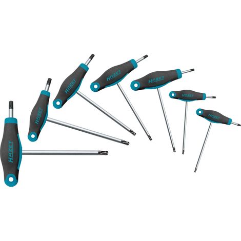 Jeu de tournevis d'angle 829KKT/7 Profil TORX Jeu de 7 pièces de tailles et de modèles différents (1/4)