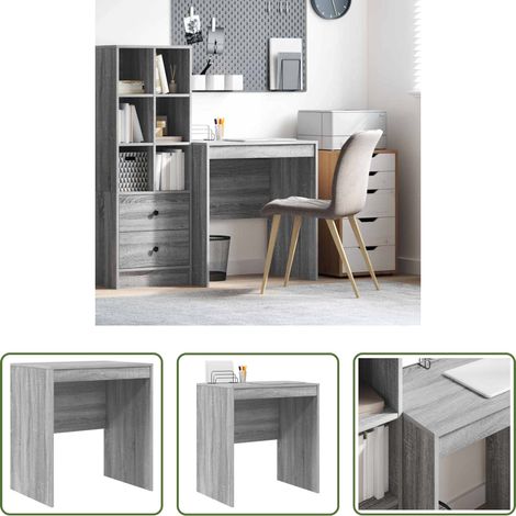 Bureau compact - Bureau Gris Sonoma 70 x 50 x 76 cm (1/5)