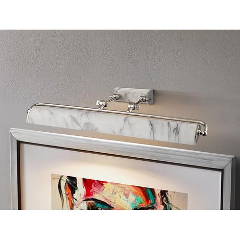 Große LED Bilderleuchte in Marmoroptik, verstellbar,  Breite 70cm (1/5)