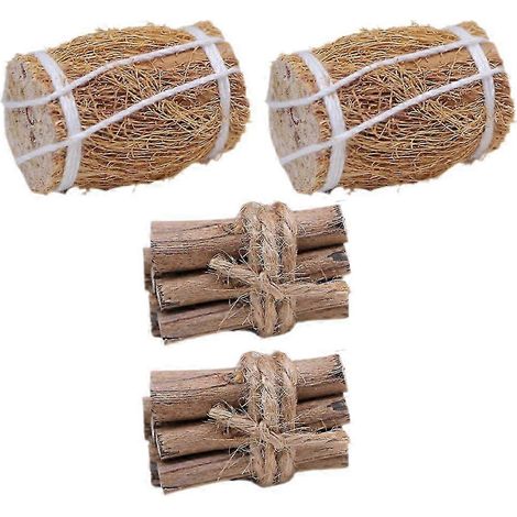 Accessoires miniatures pour maison de poupée, décorations de bois de chauffage et de meules de foin, 1 ensemble d'accessoires d'hiver (1/5)