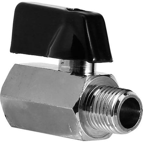 Robinet à bille laiton 1/2" 3/8" 1/4" 1/8" filetage mâle/femelle BSP pour compresseur d'air (1/5)