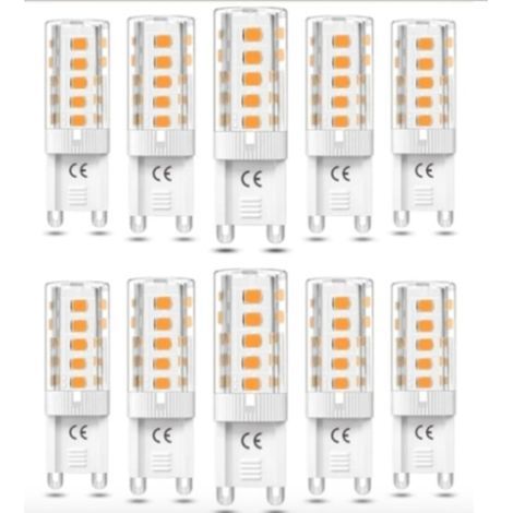 G9 LED-Lampen, 5W, warmweißes Licht, 10 Lampen pro Packung. (1/5)