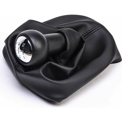 Pomo de palanca de cambios de 5 velocidades con cubierta antipolvo para Peugeot 207 307 308 CC - Fácil de instalar - ULISEM (1/3)
