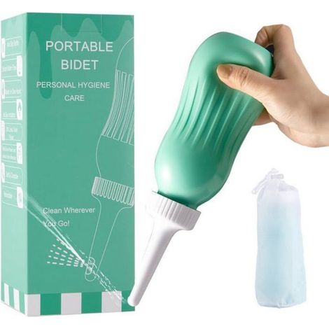Bidet portable avec flacon périnéal et douchette - Idéal pour l'hygiène intime post-partum - Livré a (1/4)