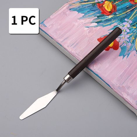 Couteau À Peindre - En Acier Inoxydable - Pour Peinture À L'huile Et Gâteaux - Set De 1 3 5 Ou 7 Pièces (1/5)