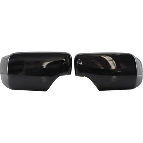 Coppia di calotte per specchietti laterali per BMW Serie 3 e 5 E46 ed E39 (1998-2005) - Nero lucido (1/4)