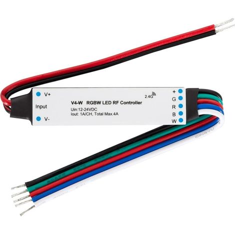 Mini Controller Striscia LED RGBW per Telecomando RF RGBW