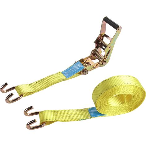Sangle d'arrimage 35 mm x 6 M cliquet, ouverte Alyco (1/5)