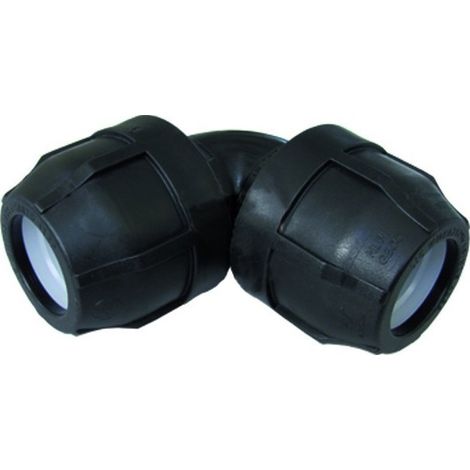 Gomito doppio 63 PN 16 polipropilene Nupi