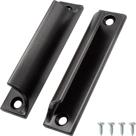 maniglie per porte scorrevoli, maniglie per mobili in alluminio, maniglie nere per mobili da cucina, disponibili per porte del balcone, porte scorrevoli e cassetti.