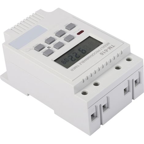 Minuterie programmable intelligente et durable 12 V (blanche)