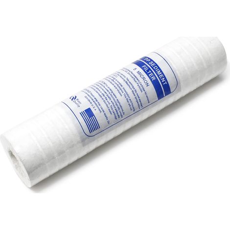 Naturewater PP-10B Cartucho-PP para sedimentos 5µ 10" Diámetro ext 60mm Repuesto para filtro de agua