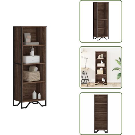 vidaXL Bibliothèque chêne marron 50x31x137,5 cm bois d'ingénierie (1/5)