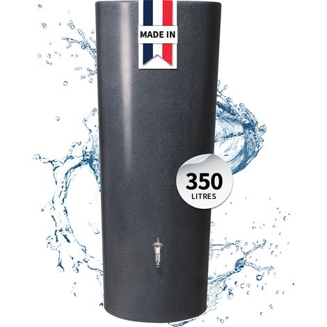 GARANTIA STONE 2in1 réservoir d’eau de pluie 350 litres lave incl. bac à plantes (1/5)