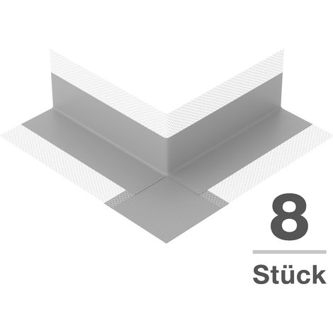 IsolBau Guarnizione angolare P2 Esterno Grigio Aussenecke 8 pezzi. (1/5)