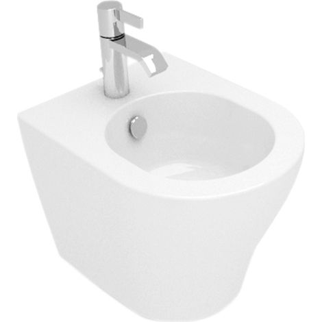 Bidet Next sospeso salvaspazio cm. 50x35 bianco lucido