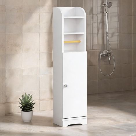 Armoire colonne de salle de bain 23 x 18 x 100 cm blanco (1/5)