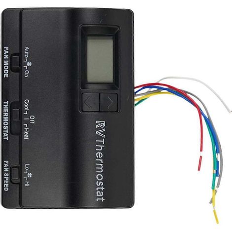 Digitales Wandthermostat 83303862, Ersatzteil für Wohnmobilthermostat, schwarz