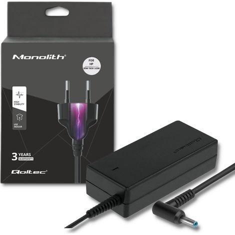 Qoltec HP 65W Laptop-Netzteil 19,5 V 3,33 A 4,5 x 3,0 mm + Stecker + Netzkabel (1/5)