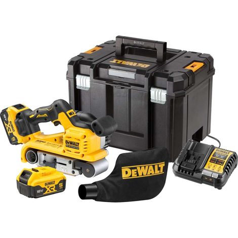 Levigatrice a nastro DEWALT XR 18V Li-ion senza spazzole - 2 batterie 5,0 Ah - DCW220P2-QW (1/5)