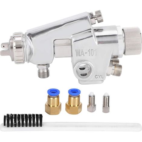 Pistolet à peinture pneumatique WA-101 avec buse à haute atomisation, pistolet à peinture automatique en alliage de zinc à haute atomisation (1/5)