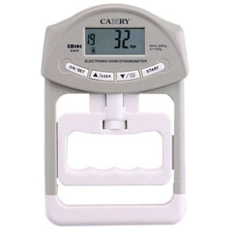 Dynamomètre numérique de force de préhension Camry, enregistrement automatique, 200 lb/90 kg (1/4)
