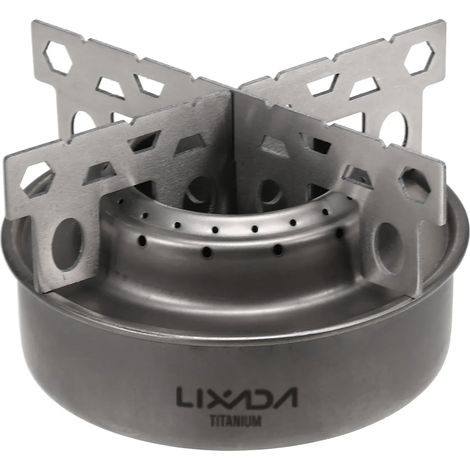 Réchaud de camping portable, réchaud à alcool, mini réchaud à alcool avec support en croix, support de cuisson portable (1/4)