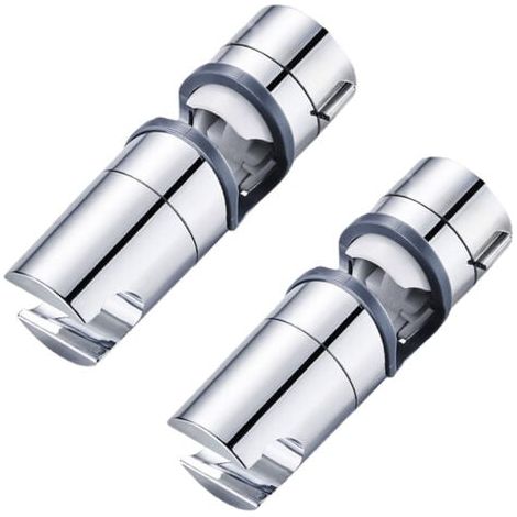 Support de pomme de douche de salle de bain réglable en argent chromé, adapté à un diamètre de tuyau de 18 à 25 mm (1/5)