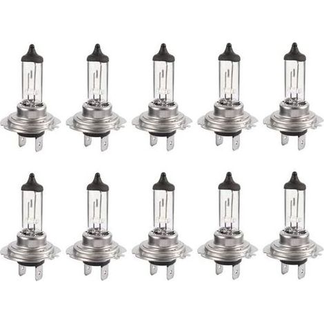 10pcs H7 12V 55W ampoules super lumineuses ampoule halogène xénon longue durée de vie pour feu de croisement feux de route - Bluedeer (1/4)