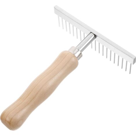 Equestrian Cleaning Brush HorseHAIR Brushes Cow Grooming Comb Pet Grooming Rake Dematting Tool Stainless Steel Needle