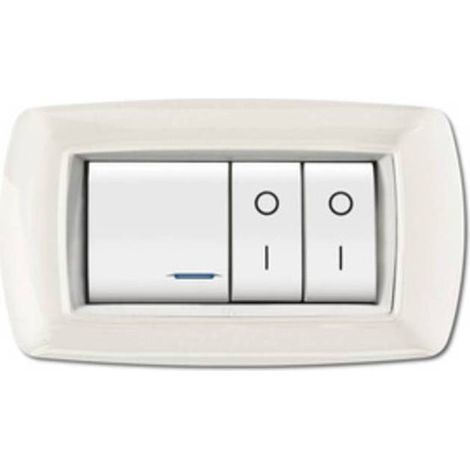 PLACCA LIFE LIVING PLAST BIANCO 4P CORNICE BIANCO