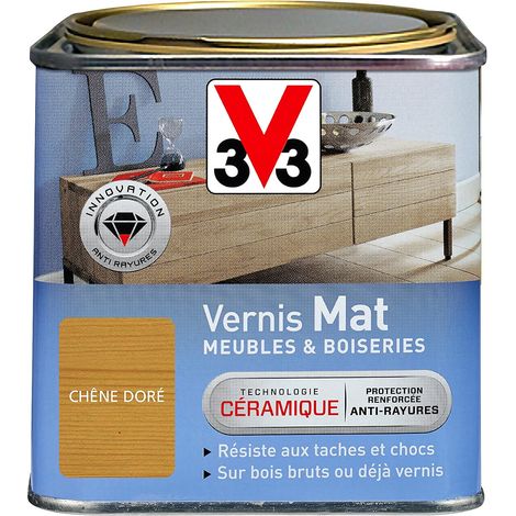 Vernis intérieur Mat meubles & boiseries, Chêne doré 0,5L (1/5)