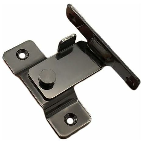Boucles de verrouillage à angle droit à 90 degrés, poignées de verrouillage incurvées pour portes et fenêtres, quincaillerie de verrouillage, accessoires pour la maison, noir clair (1/5)